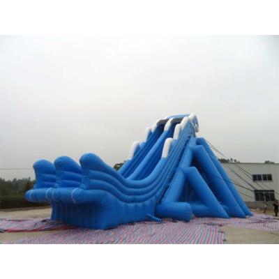 China Giant Inflatable Hippo Inflatable Water Slide Inflatable Slide Water Outdoor Sport Game Flight Slide With Pool for sale