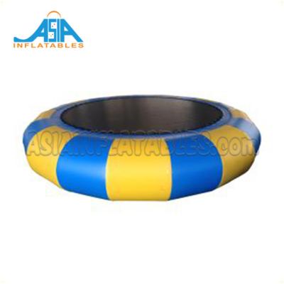 China Lake pool sea water entertainment summer toys inflatable water trampoline floating inflatable water trampoline/for sale for sale