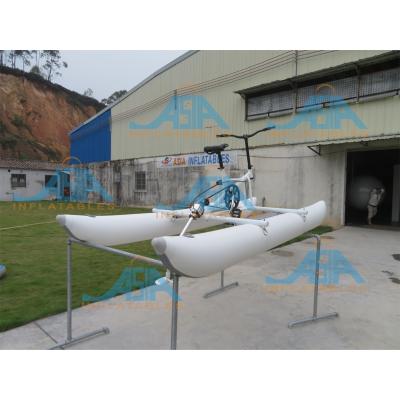 China Vinyl Aqua Pedal Waterbike Inflatable Water Exercise Bike Bicycle Water Pedal Bike for sale