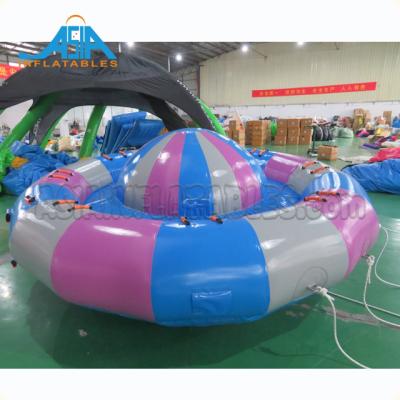 China Water entertainment disco float boat for adult commercial crazy disco inflatable boat towable tubes for sale for sale