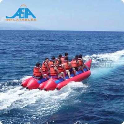 China Commercial Grade Inflatable Banana Boat / Banana Boat Beach Customized Inflatable Floating Floating Fish for sale