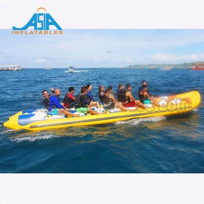 China Beach 10 People Inflatable Banana Boat / Flying Fish Boat For Beach for sale