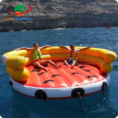 China PVC Water Entertainment Inflatable Ski Towable Tube Inflatable Water Sport Floating Surfing Inflatable Crazy Sofa for sale