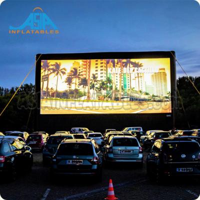 China Outdoor Inflatable House Screen Open Air Movie Projector Cinema For Driving Parking for sale