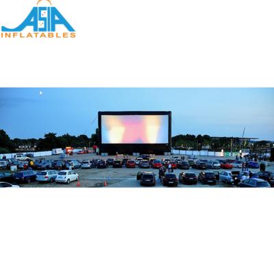 China PVC Tarpaulin Or Oxford Cloth Outdoor Blow Up Inflatable Cinema With Projector Rear Projection Movie Screen for sale