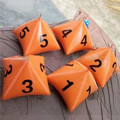 China inflatable triangular sea buoy/inflatable buoys for water event for sale