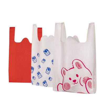 China Handled Non Woven Shopping Bag Reusable Reusable Custom Recyclable Non Woven Bags Large With Logo For Promotional for sale