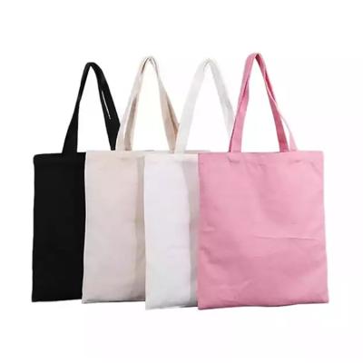 China Factory Wholesale Reusable Plain 12oz White Cotton 100% Canvas Reusable Tote Shopping Bag In Stock for sale