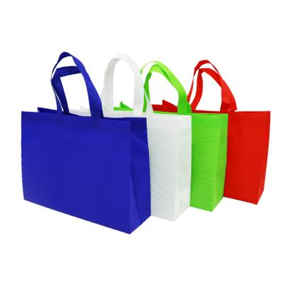 China Large Size Reusable Handled 100 Pack Item Running White Gift Bag With Handles Foldable Shopping Tote Bag Grocery Bags for sale