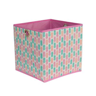 China Large Universal Kid Clothes Storage Bin Nonwoven Fabric Quilt Storage Box Nonwoven Storage Box for sale