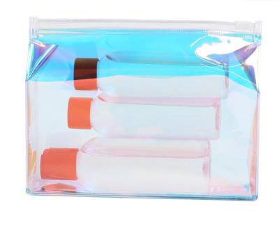 China Hot Selling PVC Waterproof Holographic PVC Bag Three-Dimensional Laser Zipper Bag Storage Cosmetic Bag for sale