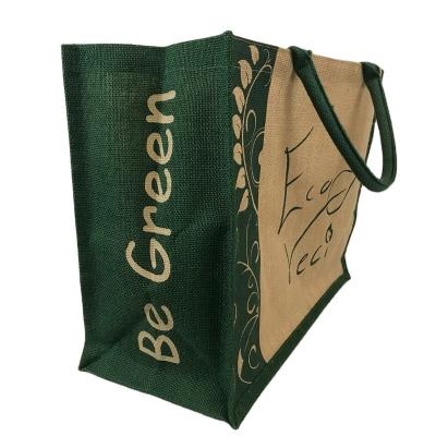 China Promotional Natural Color Jute Wine Bag Six Bottle Reusable Waterproof Wine Handled Eco - Friendly for sale