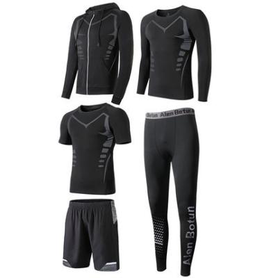 China Breathable Custom Sportswear Mention Jogging Tracksuits Gym Training Fit Sets for sale