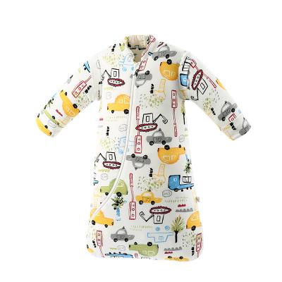 China Organic Long Sleeve Cotton Baby Sleeping Bag Baby Sack Antibacterial Return 2.5 Adiathermal Potency Muslin Infant Sleep Sack Weighted Baby Sleep Sack for sale