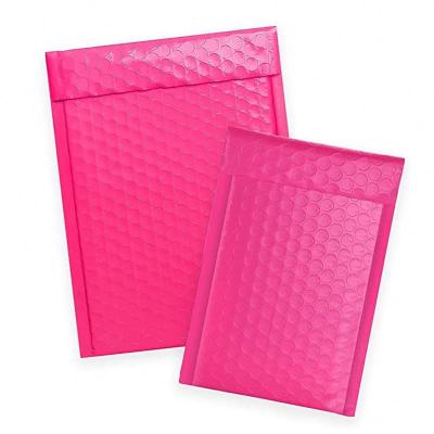 China OEM Customized Waterproof Eco-friendly Metallic Pink Bubble Mailers Blush Bubble Mailer Envelope Bag Messenger Bag for sale