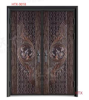 China Modern Luxury Design Main Entrance Handles Luxury Door Villa Doors House Entrance Security Luxury Door HTX-9018 for sale