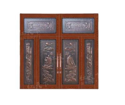 China Modern High End Custom Parquet Villa Door With Four Doors HTX-9062 for sale