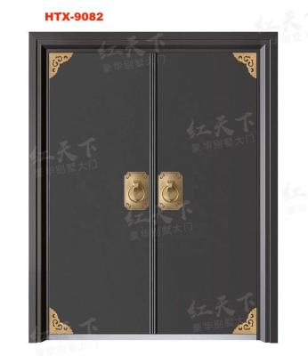 China China Factory OEM/ODM Logo Security Easily Assembled Luxury Villa Entry Zinc Alloy Door HTX-9082 for sale