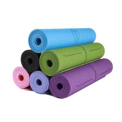 China Yoga Pilate Exercise Wholesale High Quality OEM Thickened 8mm Band Anti-Slip Yoga Mat for sale