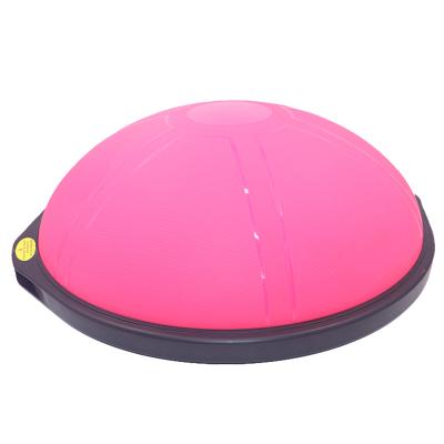 China Round Gym Fitness PVC Stability Balance Exercise Pilate Yoga Ball Anti Half Burst Ball for sale