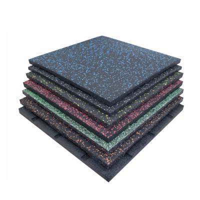 China Anti-sensation Shock Absorption Indoor Sound Insulation Fitness Place Household Floor Household Rubber Solid Mat for sale