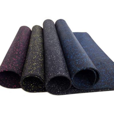 China Anti-sensational Non-toxic Gym Tile Fitness Place Shock Absorption Sound Insulation Slip Floor Rubber Mat for sale