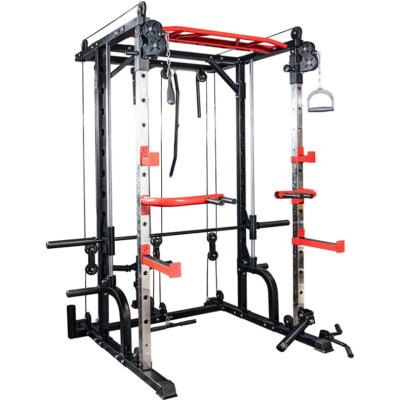 China Multifunctional Squat Posture Smith Universal Gym Equipment Body Exerciser Press Bench Rack for sale