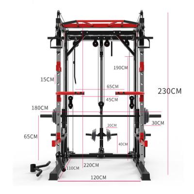 China Multifunctional Arms Smith Squat Rack Universal Professional Gym Equipment Spotter for sale