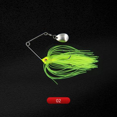 China Vivid Fish Action HOWDES Factory Price Metal Jig Swimming Head 1.75g ​​3.5g Fishing Lures Spinnerbait With High Carbon Steel Hook for sale