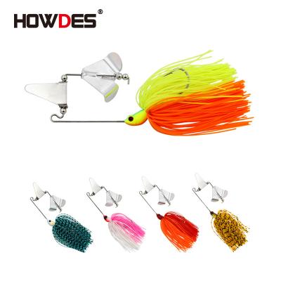 China HOWDES 2023 new 5g 10g long high strength buzzbait lure skirts buoyant rubber chatterbait for bass fishing for sale