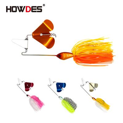 China OEM 12g 14g Multicolor Weedless Vibration Factory HOWDES Bait Silicone Bait Hard Skirts Chatterbait for sale