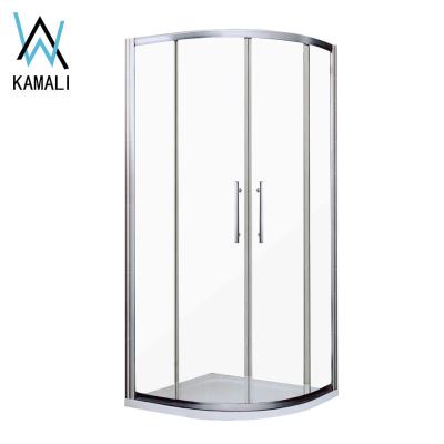 China Kamali New Design Hot Sale Modern High Quality Factory Price 10mm Tempered Glass Sliding Curved Shower Enclosure, Shower Enclosure Door for sale