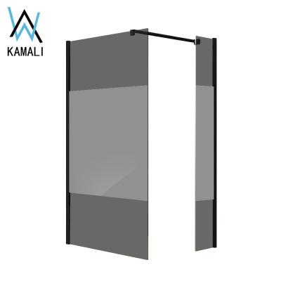 China 2019 Europe Frameless Style Hot Sale Factory Price High Quality Customized Aluminum Frameless Shower Panel Glass , Glass Shower Screen for sale