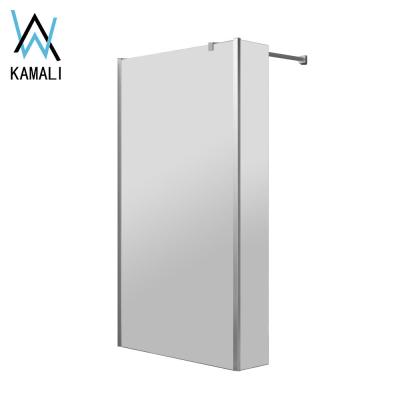 China 2019 Factory Price Wholesale Good Quality Europe Style Frameless Customized Mirror Surface Frameless Walk In Shower Room, Shower Screen for sale