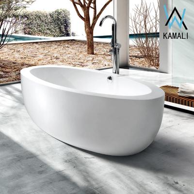 China Chinese cupc Kamali TG1850 hot soak used bathroom stone free standing tub 99 shower corner teen bathtub for sale