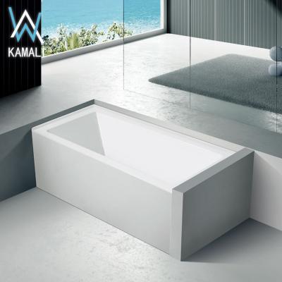 China Plain Skirt Design High Quality Normal Factory Price Customized Acrylic Material Hotel Tile Flange Skirt Bathtub Wholesale 1 For Bathroom for sale