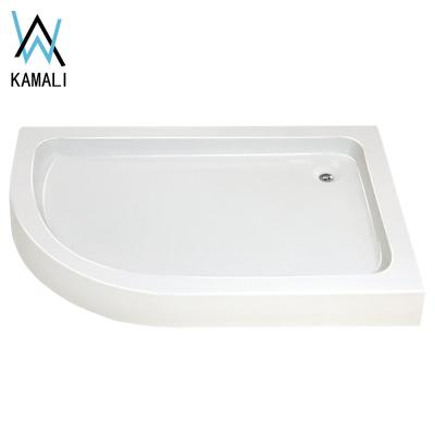 China 2019 Hot Sale Bathroom Best Natural Design Foshan Price Fan Form Acrylic Shower Tray For Shower Room, Good Quality Shower Base for sale