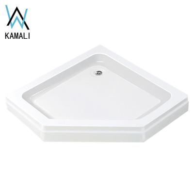 China Modern Hot Sale Design Foshan Normal Factory Price Diamond Shape Acrylic Shower Enclosure Shower Tray, Bathroom Shower Base for sale