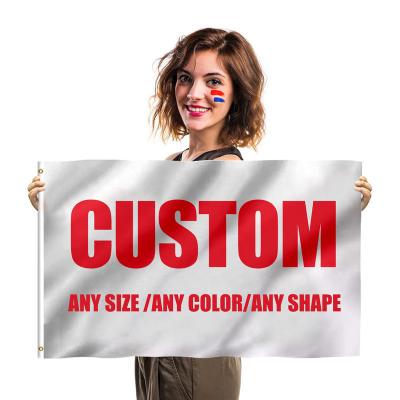 China Health Care Institute Professional Factory Flag 3x5ft Blank Logo Outdoor Banner High Quality Custom Flag for sale