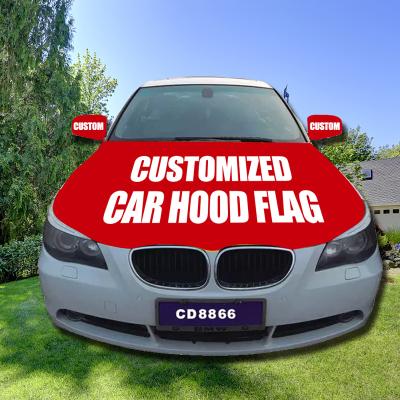 China Health care institute Albania car hood cover flag brazil australia custom car engine hood cover flag for sale