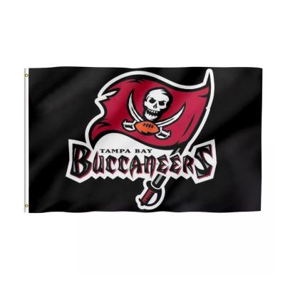 China High Quality Tampa Bay Buccaneers Flags 3x5 ft Custom Made 100% Polyester Health Care Institutes Used In Super Bowl Tampa Bay Buccaneers Custom Flags for sale