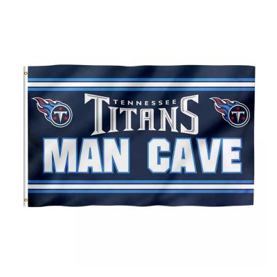 China NFL Tennessee Titans Flags Custom 3x5 ft 100% Polyester Professional Health Care Institutes Goods Used In Super Bowl Tennessee Titans Flags Custom Made for sale