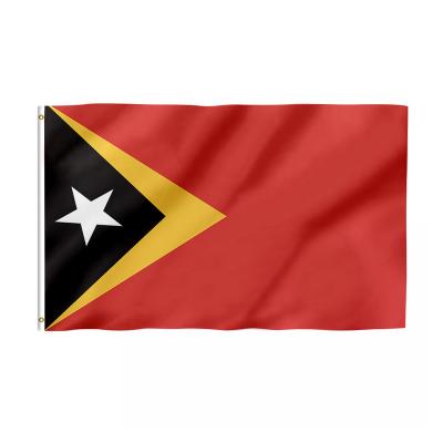 China High Quality Health Care Institutes And Cheap Wholesale 3x5ft 100%Polyester Custom Made East Timor Flag for sale