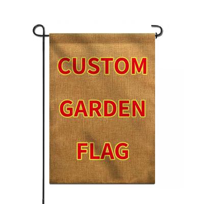 China Health Care Institutes Wholesale Customized Printing 30*45cn 100%Polyester Promotional Outdoor Custom Garden Flag for sale