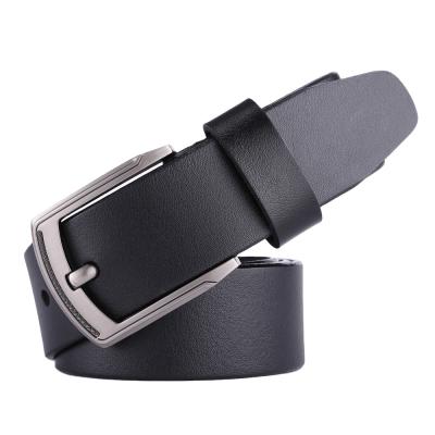 China Fashion Hot Selling Cowhide Genuine Leather Embossed Belt For Men Good Quality With Alloy Buckle for sale