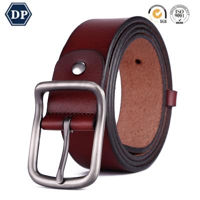 China Customized Cowhide Colors Western Cowboy Rustic Style Leather Jeans Belts for sale