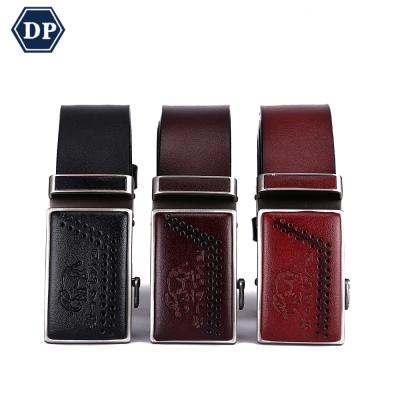 China New Men's Business DP-4006 Animal Cow Skin Belt Black Leather Belt Elephant Pattern Belt for sale