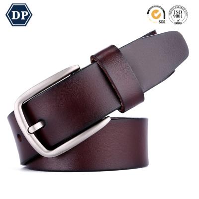 China Cowhide Factory Classic Custom Genuine Leather Belt Men's Leather Belt Professional Casual Business Casual Wear for sale