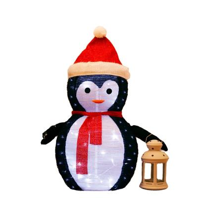 China Christamas Inflatable Foldable Outdoor Garden Yard Decoration 0.7m 2.3ft LED Light IP Party Christmas Decor Waterproof Indoor Penguin Penguin for sale