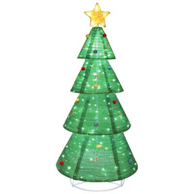 China IP Inflatable Foldable Outdoor Waterproof Indoor Party Garden Christamas Decoration 5ft 1.8m LED Light Yard Christmas Decor Giant Tree for sale